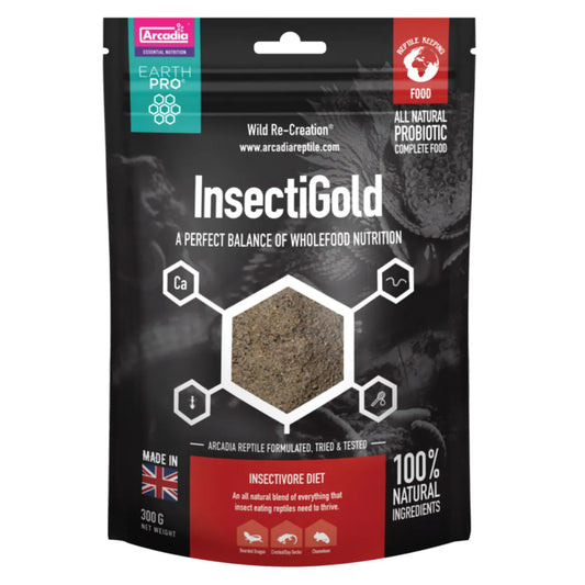 Aliment pour insectivores Arcadia "Earth Pro InsectiGolg" 300gr